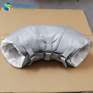 Reusable and Removable Fiberglass Insulated Elbow Pipe Jacket